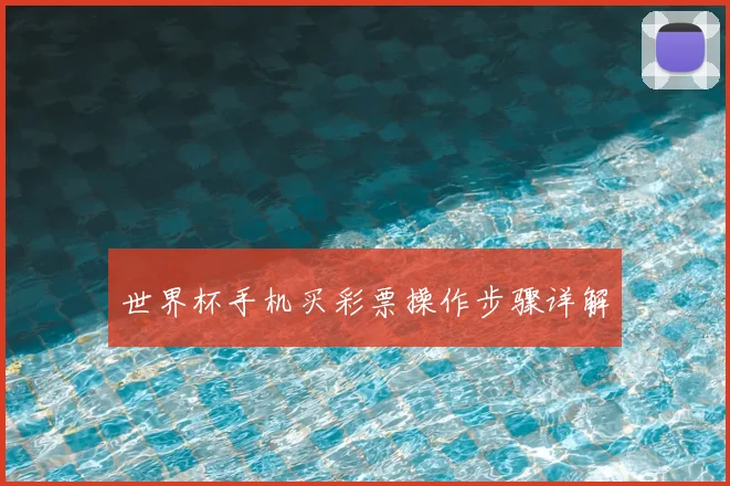 世界杯手机买彩票操作步骤详解